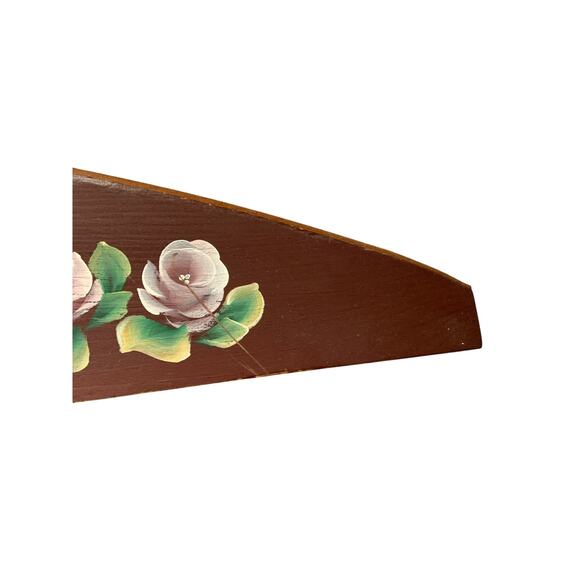 Vintage Hand Painted Mauve Wooden Welcome Sign for Above the Doorway - Picture 4 of 6